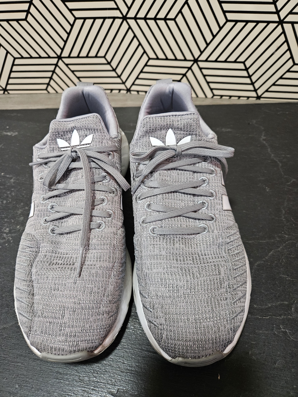 Adidas Lightweight Knit Sneakers in Grey